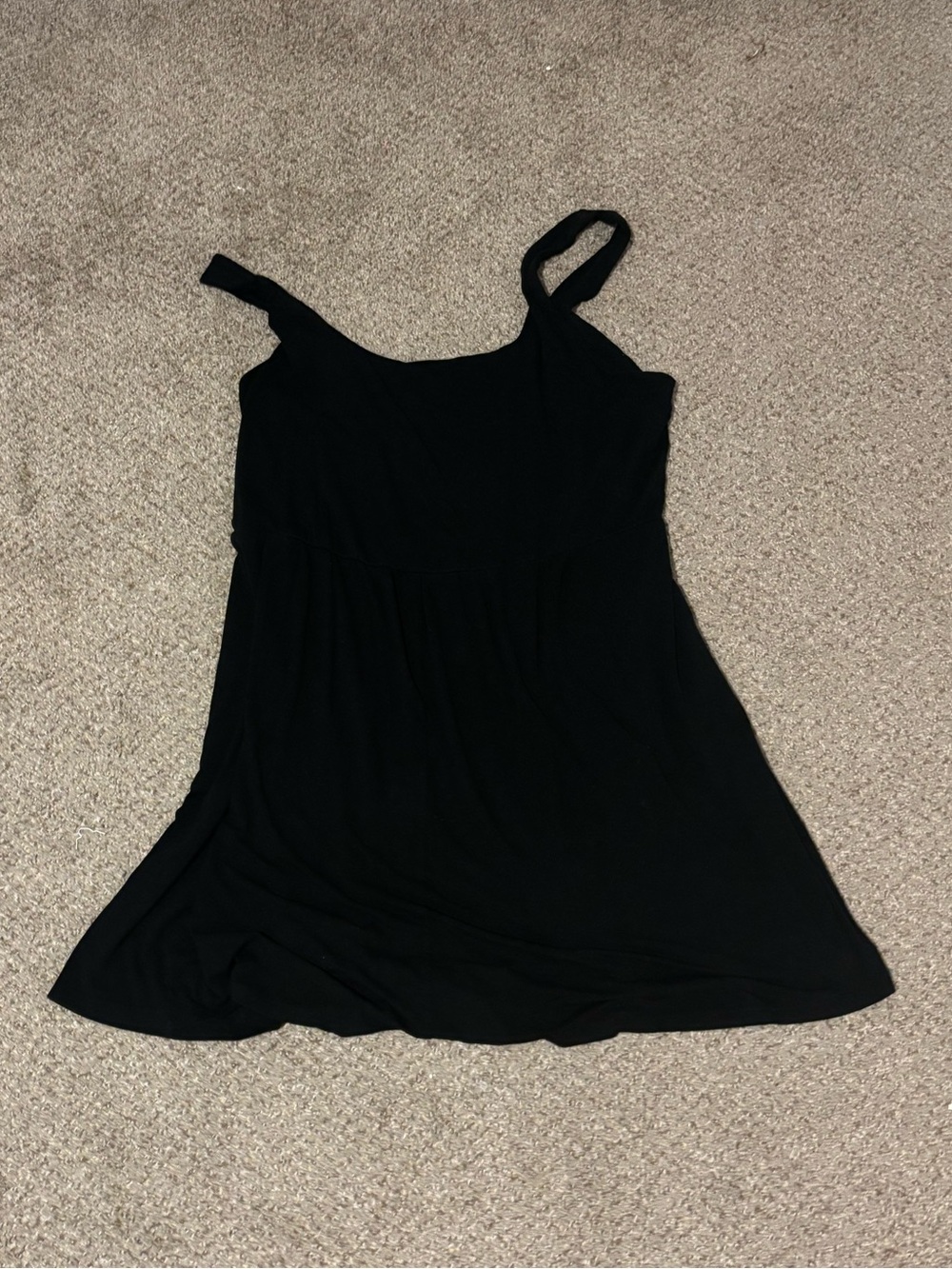 A New Day Black Ballerina Dress with Pockets